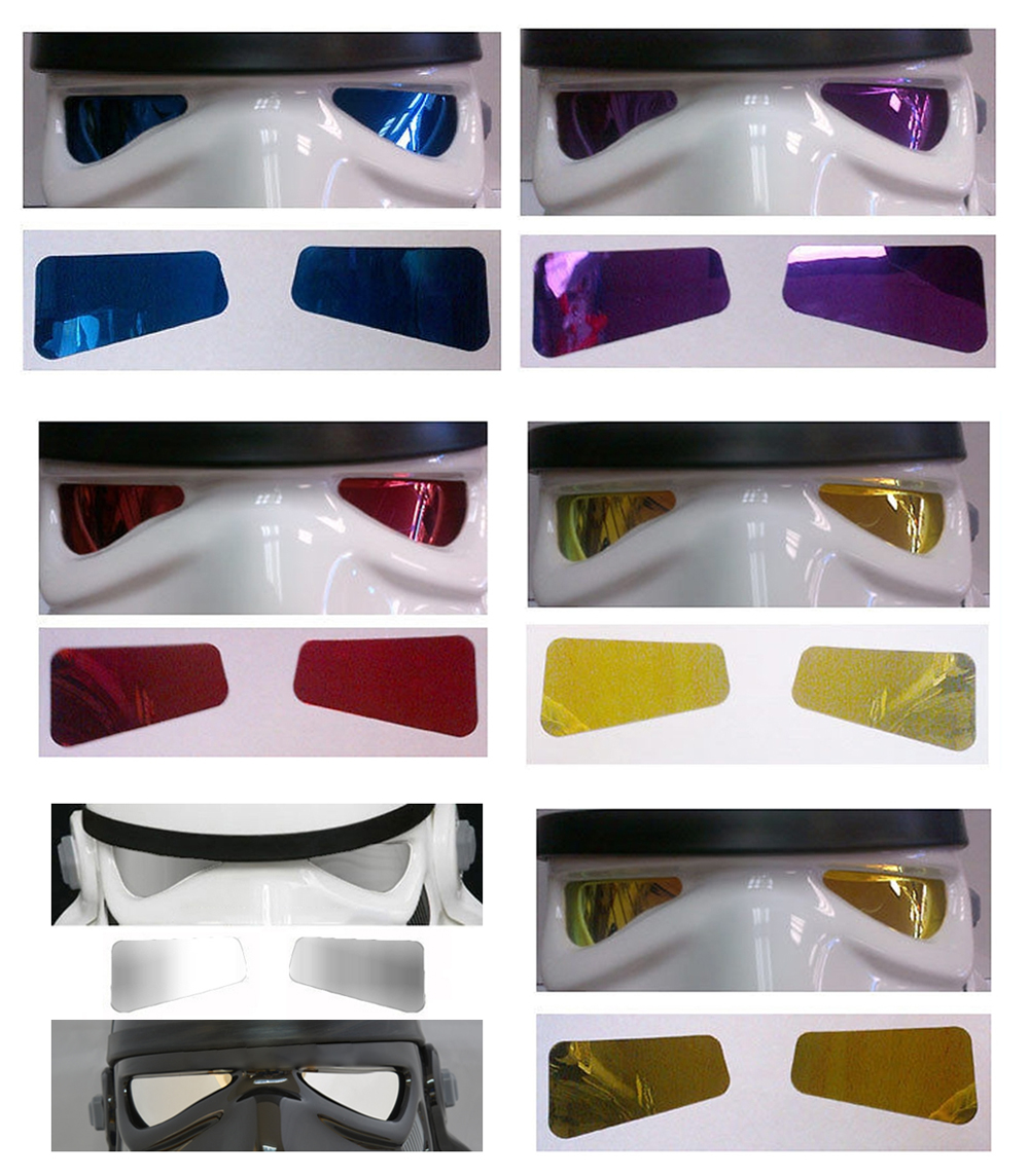 Stormtrooper Mirror Film Helmet Lenses